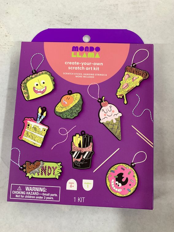 (150x Bid)Mondo Llama CYO Scratch Art Kit