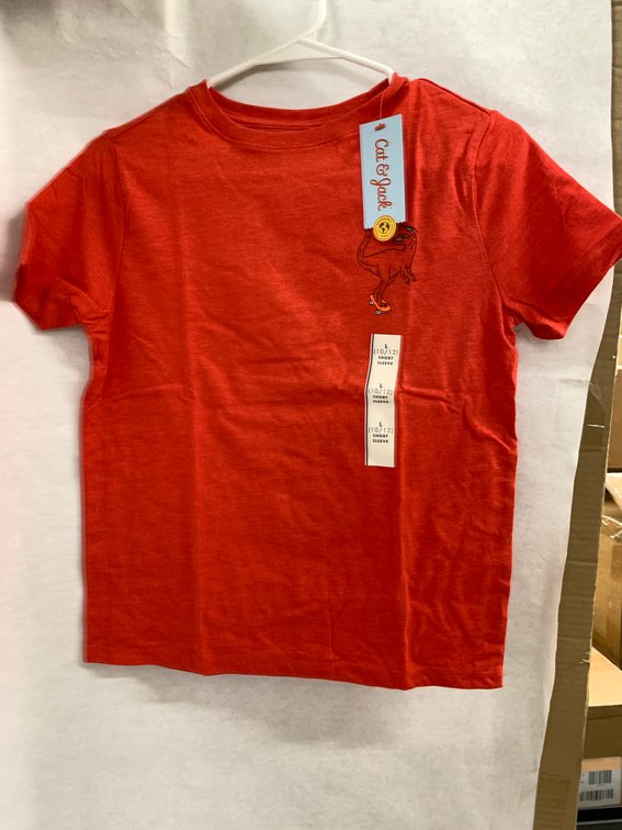 (72x Bid)Cat & Jack Tee-Large(10/12)
