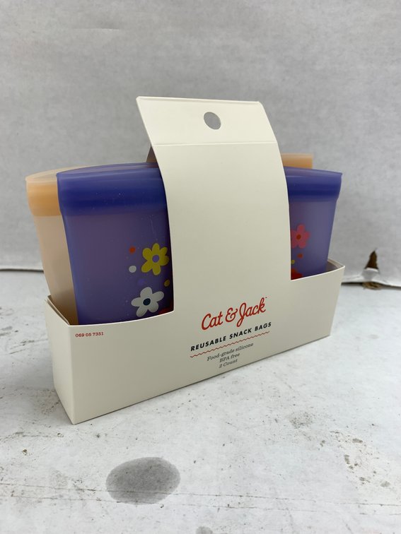 (24x Bid)Cat & Jack 2ct Reusable Snack Bags