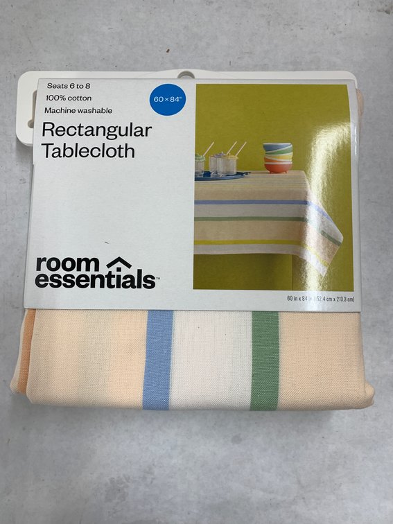 (36x Bid)Room Essentials 60"x84" Tablecloth