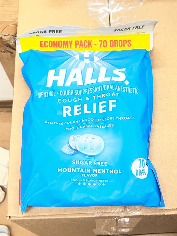 (120x Bid) Halls 70 Ct Cough Drops