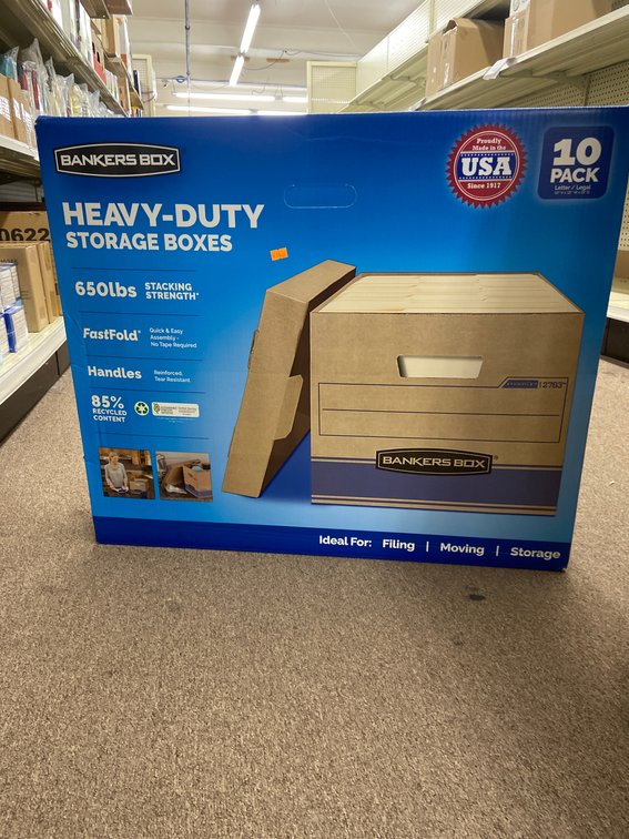 Bankers Box 10ct 10"x12"x15" Storage Box