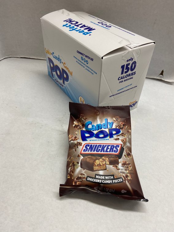 (6x Bid)Candy Pop 8ct 1oz Snickers Popcorn