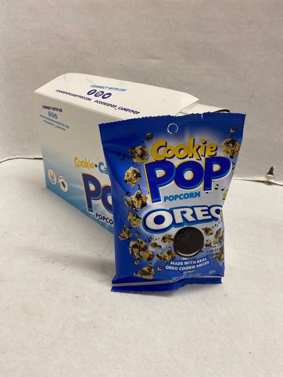 (6x Bid)Cookie Pop 8ct 1oz Oreo Popcorn