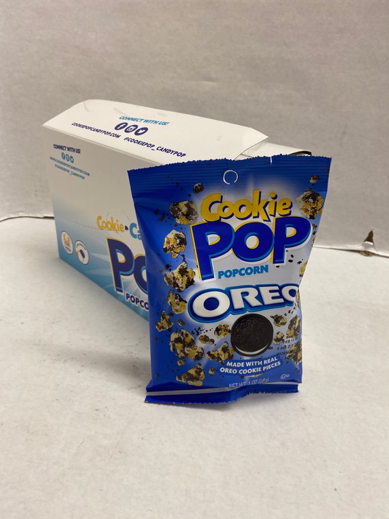 (6x Bid)Cookie Pop 8ct 1oz Oreo Popcorn