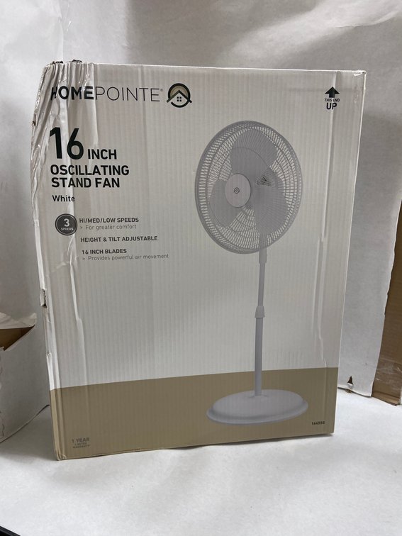 Home Pointe 16" Oscillating Stand Fan