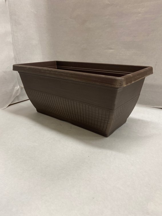 (18x Bid)Rene Bark 15" Plawstic Window Box
