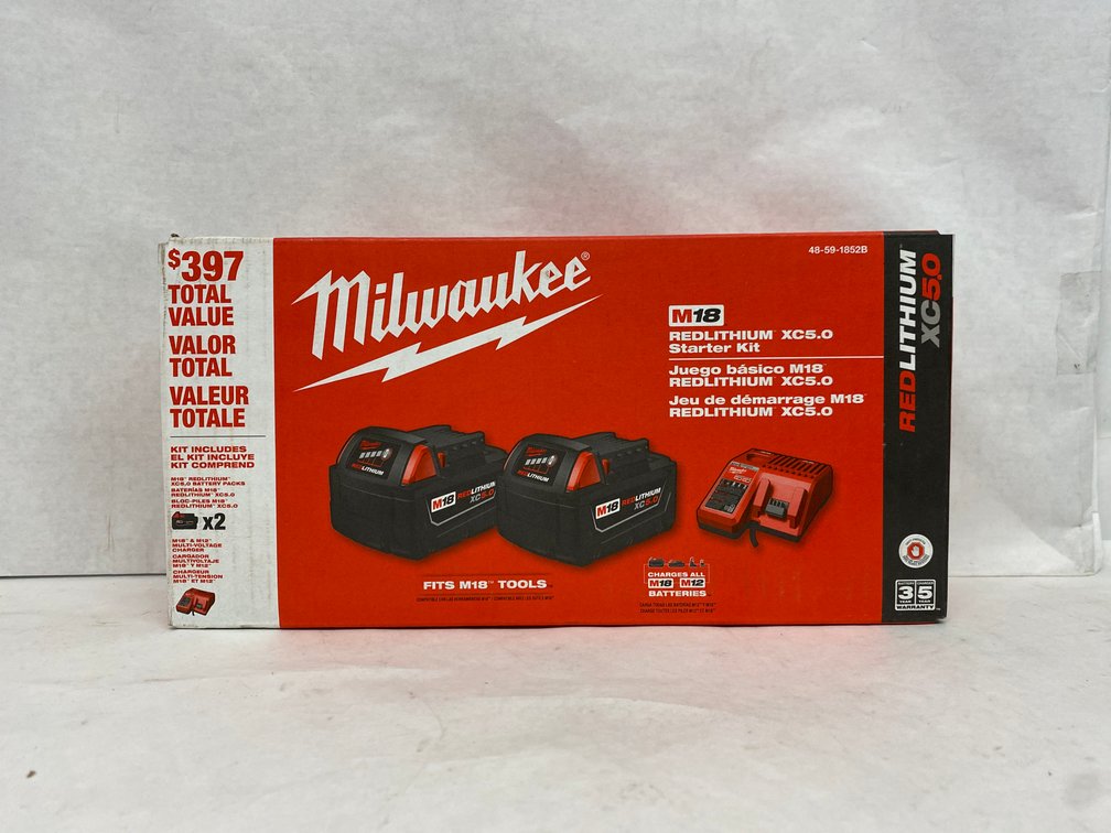 Milwaukee M18 RedLithium XC5.0 Starter Kit