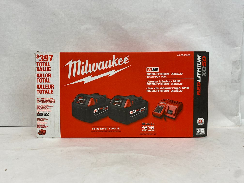 Milwaukee M18 RedLithium XC5.0 Starter Kit