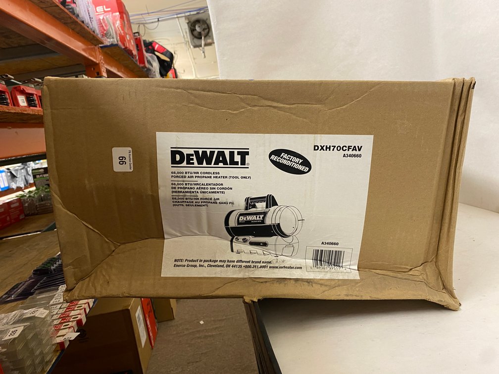 DeWalt Forced Air Propane Heater-Tool Only