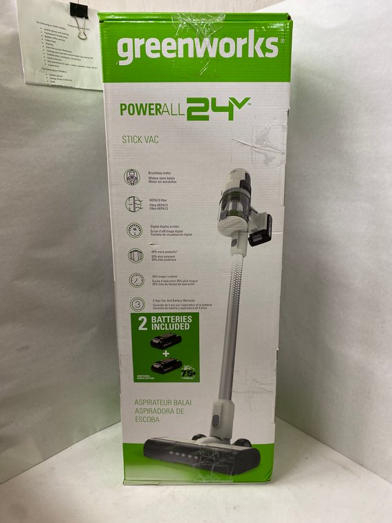 Greenworks 24V Stick Vacuum Kit