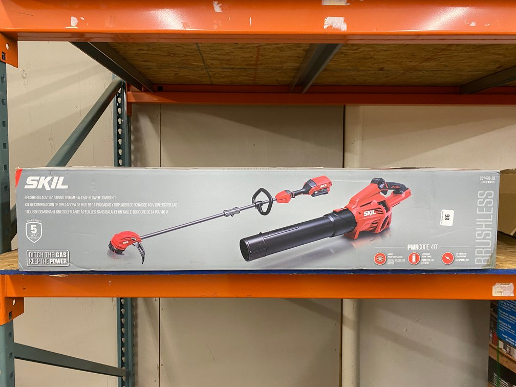 Skil 40V 14" BL String Trimmer & Leaf Blower Combo Kit