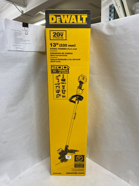 DeWalt 20V 13" String Trimmer-Tool Only