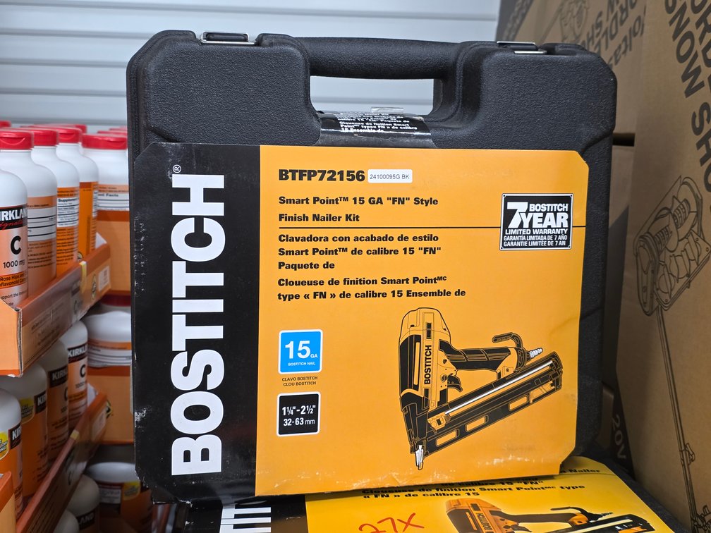 (27x) Bostitch Pneumatic 15GA Finish Nailer Kit
