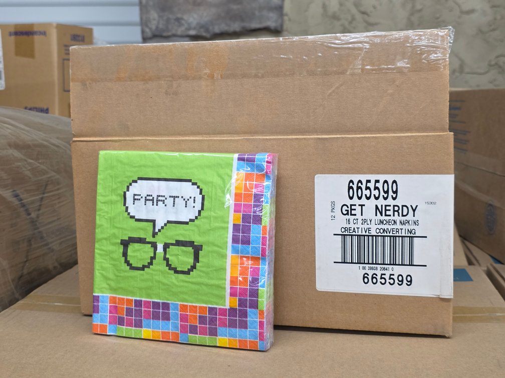 (260x) Case of Get Nerdy Napkins