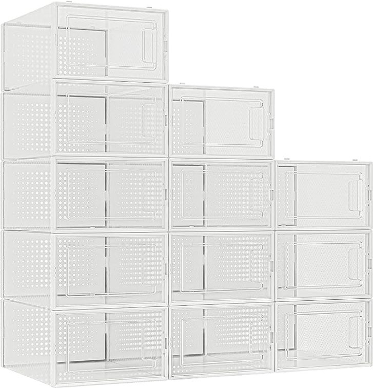 (89x) Seseno 12pk Shoe Storage Bins