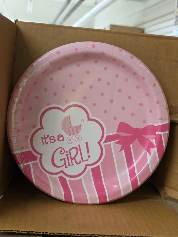 (1200x) 12pk Baby Shower Plates