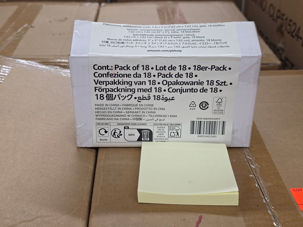 (288x) 18pk Sticky Notes