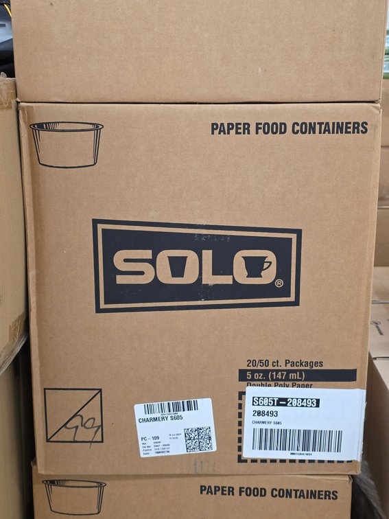 (12x) Case of Solo Paper Food Containers