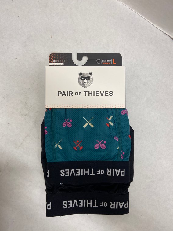 (12x Bid)Pair Of Thieves 2pk Boxer Brief-Large