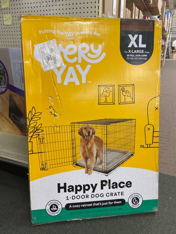 Happy Place 1-Door Dog Crate