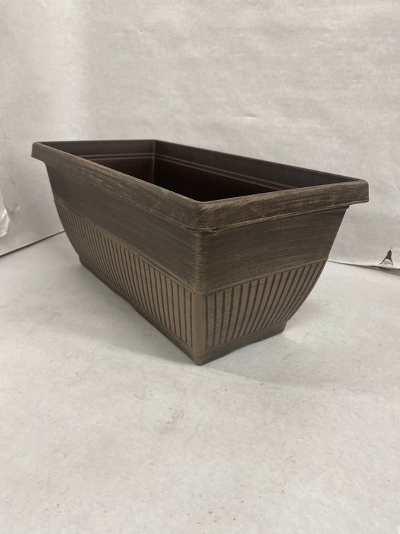 (18x Bid)15" Rene Bark Brush Plastic Window Box