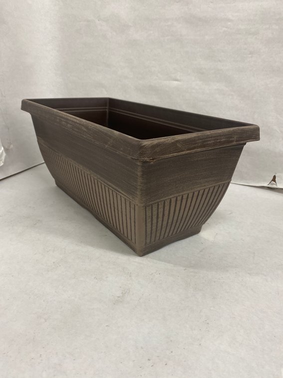 (18x Bid)15" Rene Bark Brush Plastic Window Box