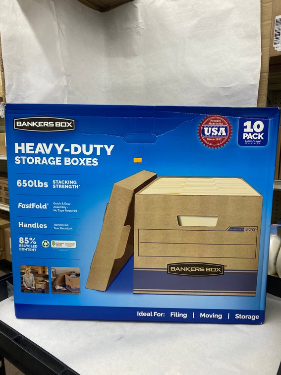 Bankers Box 10pk HD 10"x12" Storage Box