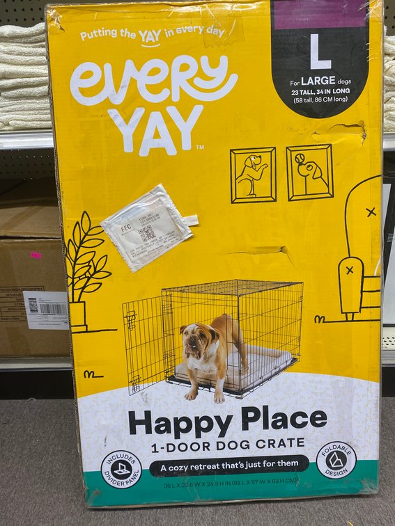 Happy Place 1-Door Dog Crate
