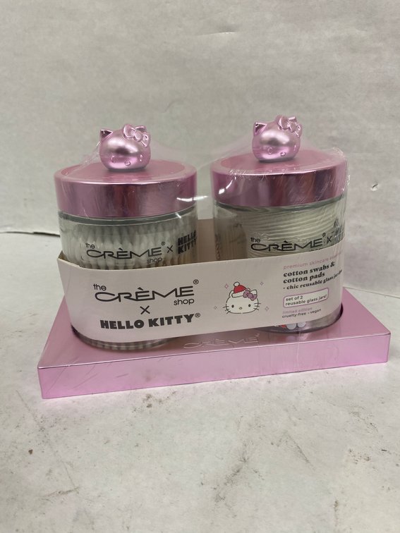 (2x Bid)The Creme Cotton Swabs & Cotton Pads Set