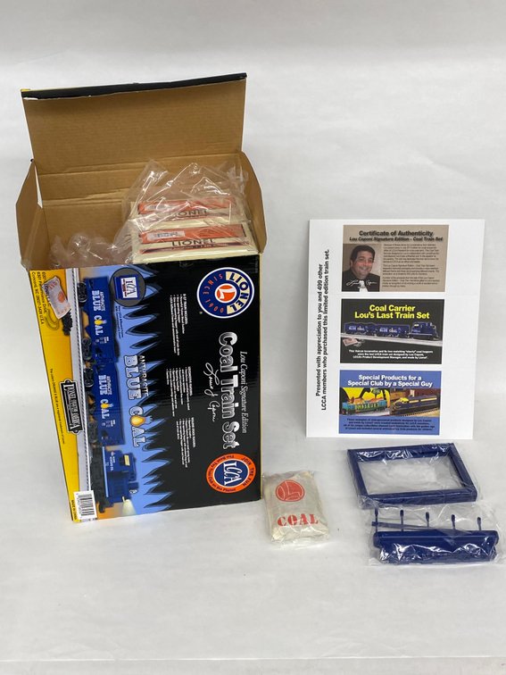 O Lionel Mod Era LCCA Blue Coal Set, OB's & Set