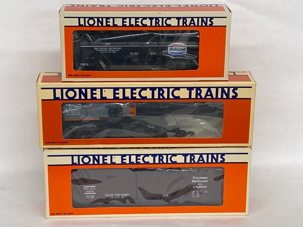 (3) O Lionel Mod Era LCCA Convention Freights,