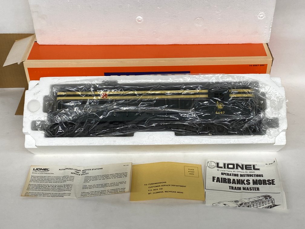 O Lionel Mod Era Jersey Central FM Trainmaster