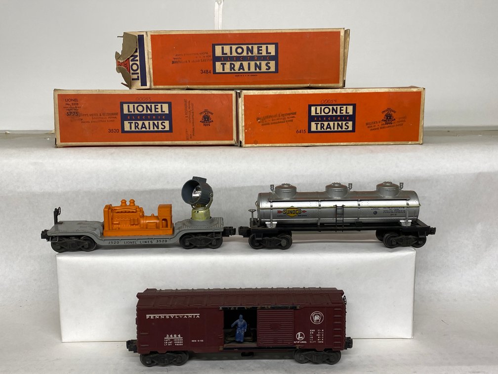 (3) O Lionel Postwar Freights, Rough OB's