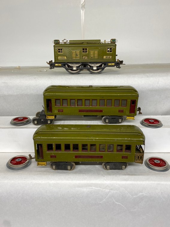 Lionel Prewar Std Ga Set 347, 8 Loco, 337, 38