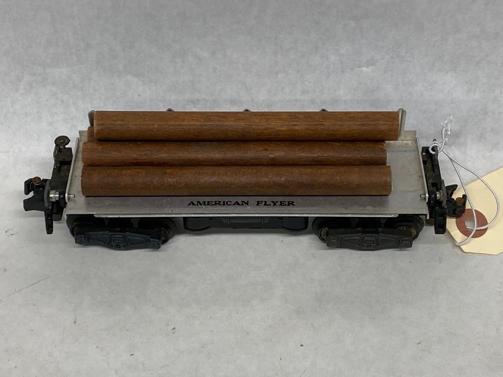 S Am Flyer Postwar Log Dump Car, 914
