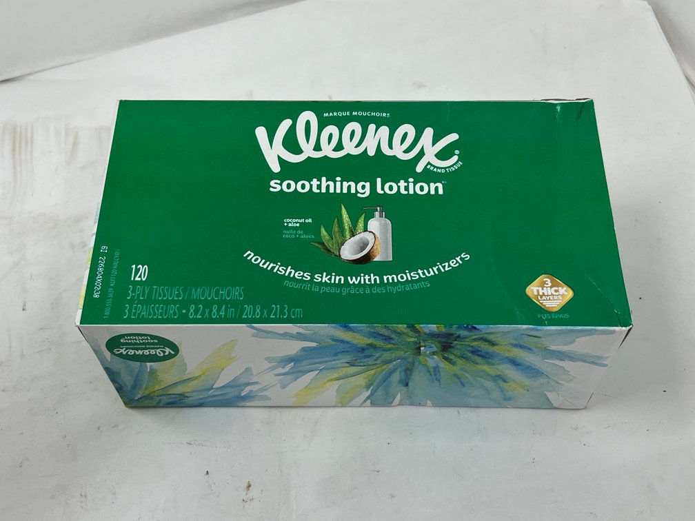 (432x Bid) Kleenex 120 Ct Soothing Lotion Tissues