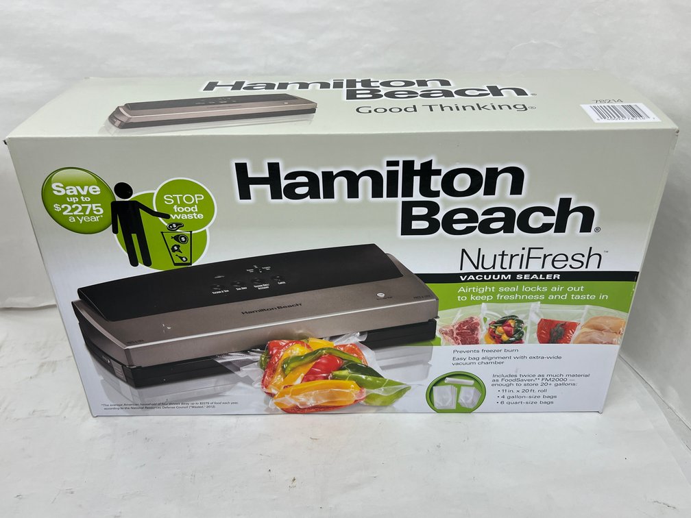 (25x Bid) Hamilton Beach Nutrifresh Vacuum Sealer