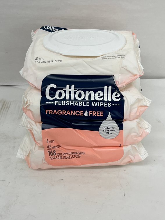 (104x Bid) Cottenelle 4 Pk Flushable Wipes