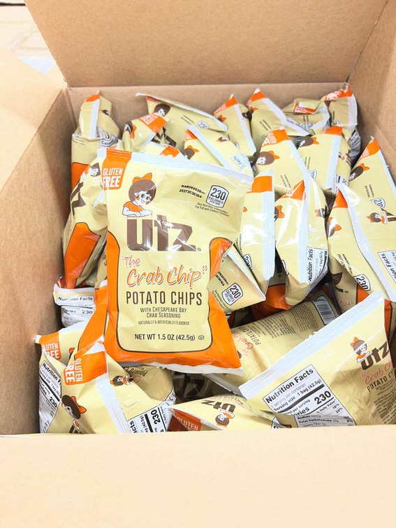(10x Bid) Utz Case Of 90 1.5 Oz Chips