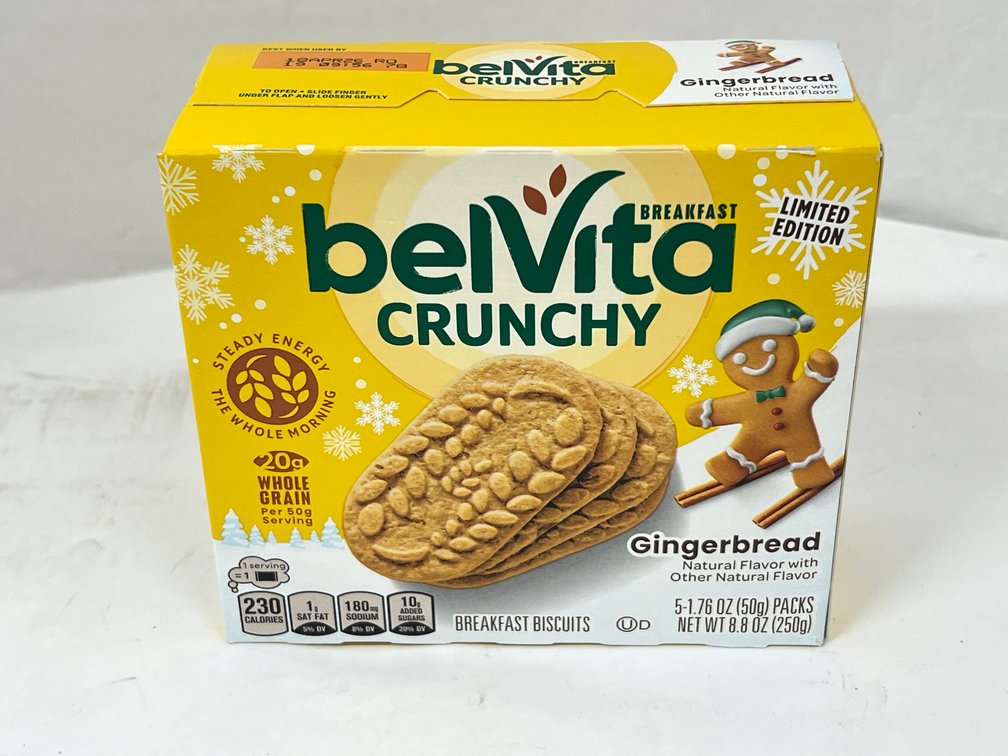 (180x Bid) Belvita 5 Pk 1.76 Oz Gingerbread Bars