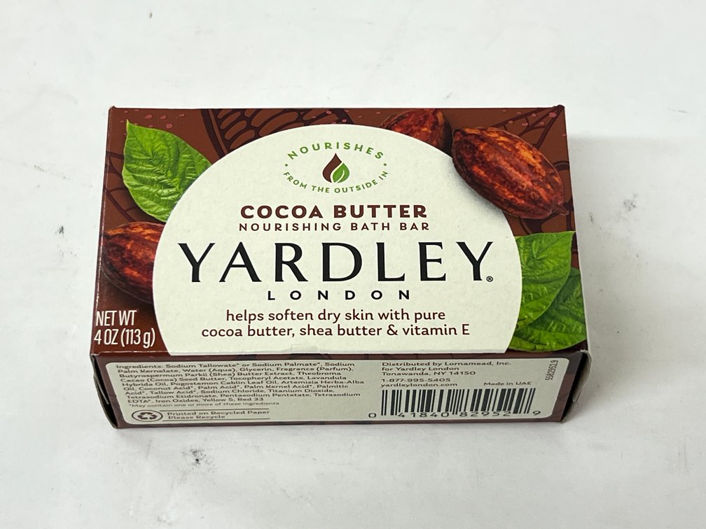 (524x Bid) Yardley 4 Oz Cocoa Butter Bath Bar
