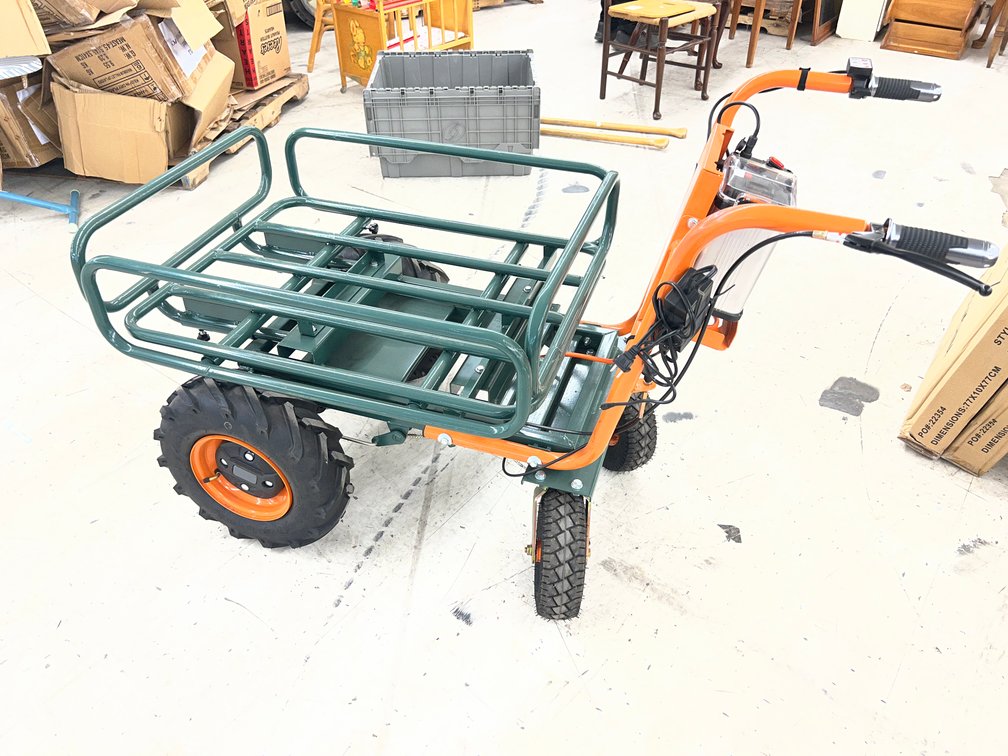(3x Bid) Petra Power Loader Tube Frame Electric Wheelbarrow