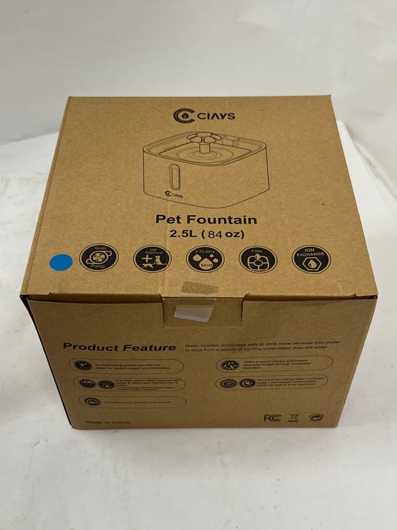 (360x Bid) Ciays 2.5L Pet Fountain