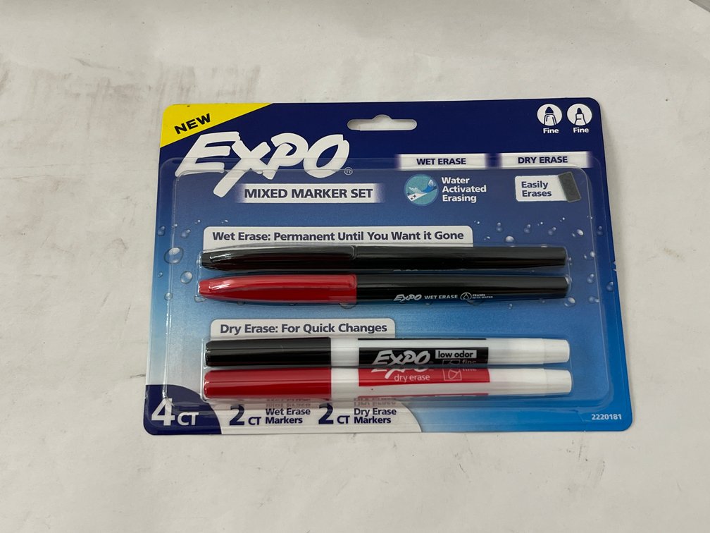 (320x Bid) Expo 4 Pk Mixed Marker Set-Asst