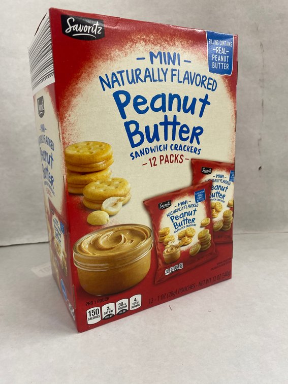 Savoritz 12ct 1oz Peanut Butter Sandwich Crackers