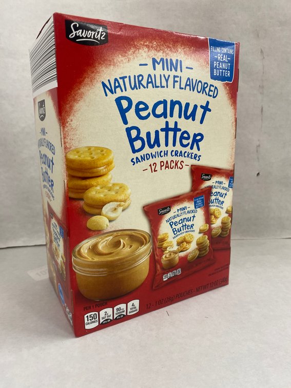 Savoritz 12ct 1oz Peanut Butter Sandwich Crackers