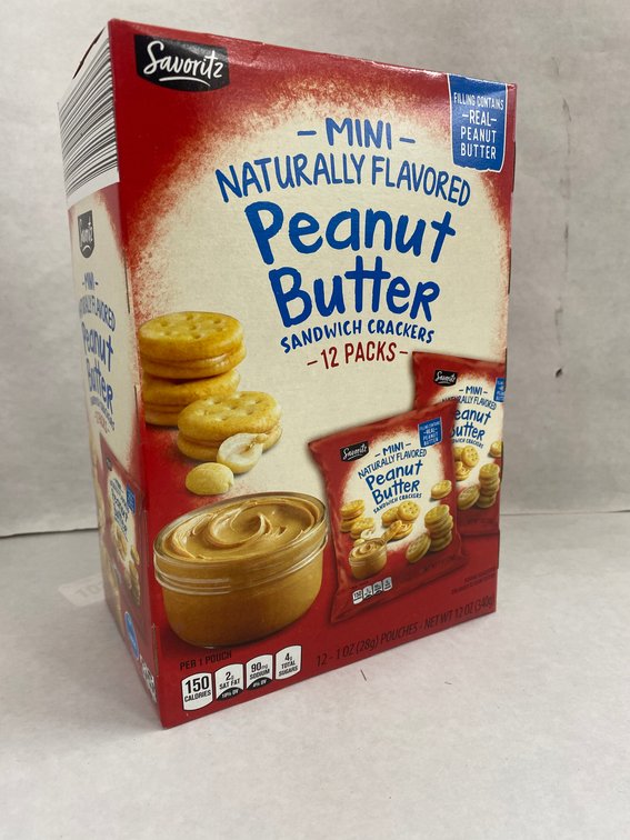 Savoritz 12ct 1oz Peanut Butter Sandwich Crackers