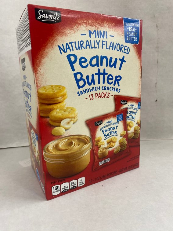 Savoritz 12ct 1oz Peanut Butter Sandwich Crackers