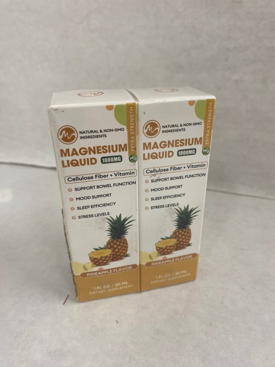 Magnesium Liquid 1000mg 2pk 1oz Dietary Supplement
